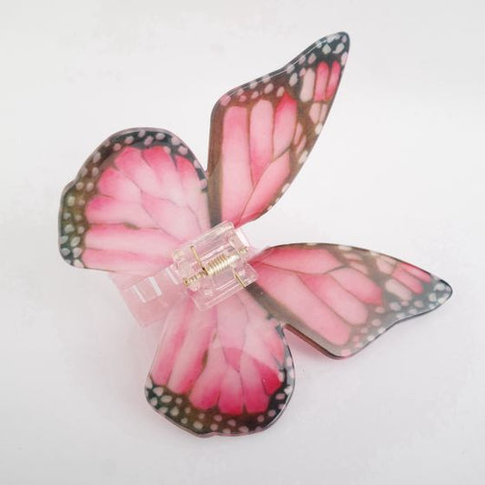 Butterfly Hair Claw Clip Pink