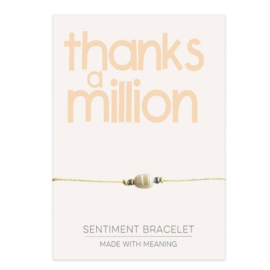 Thanks a Million Sentiment Bracelet