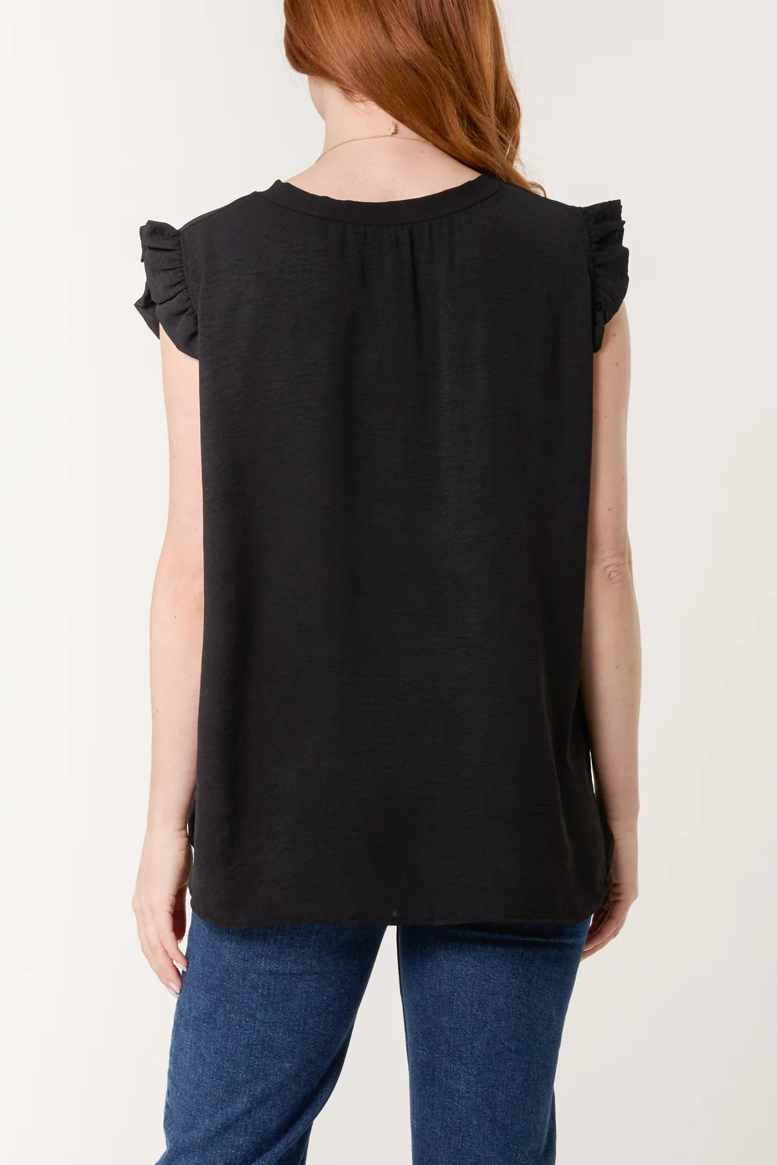 Necklace Frill Sleeve Top