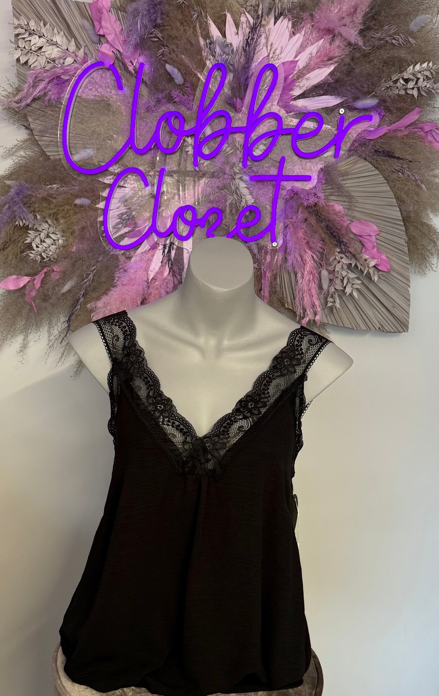 Elodie Italian Lace Vest Top