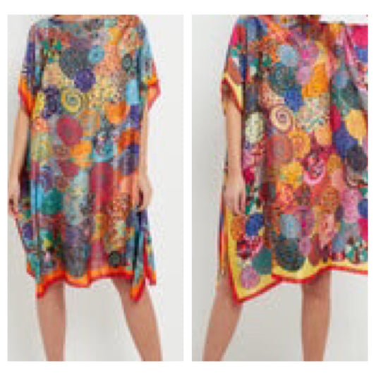 Circle Silk Beach Cover Up