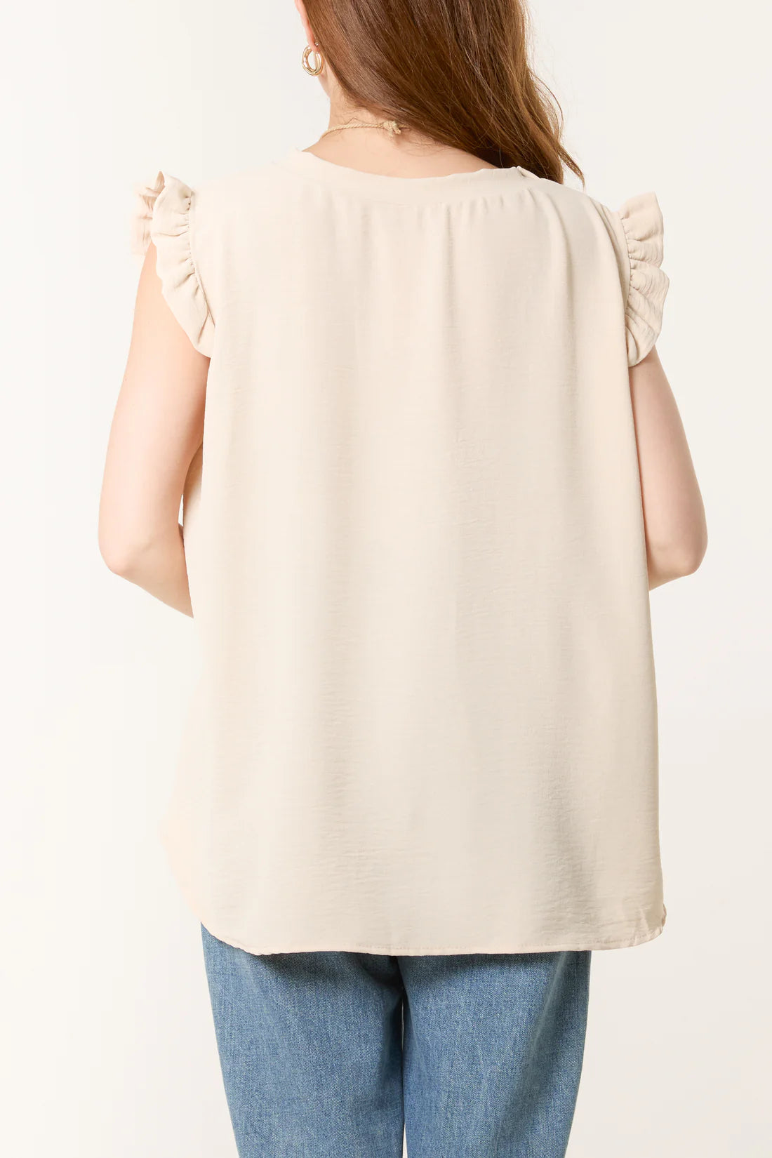 Necklace Frill Sleeve Top