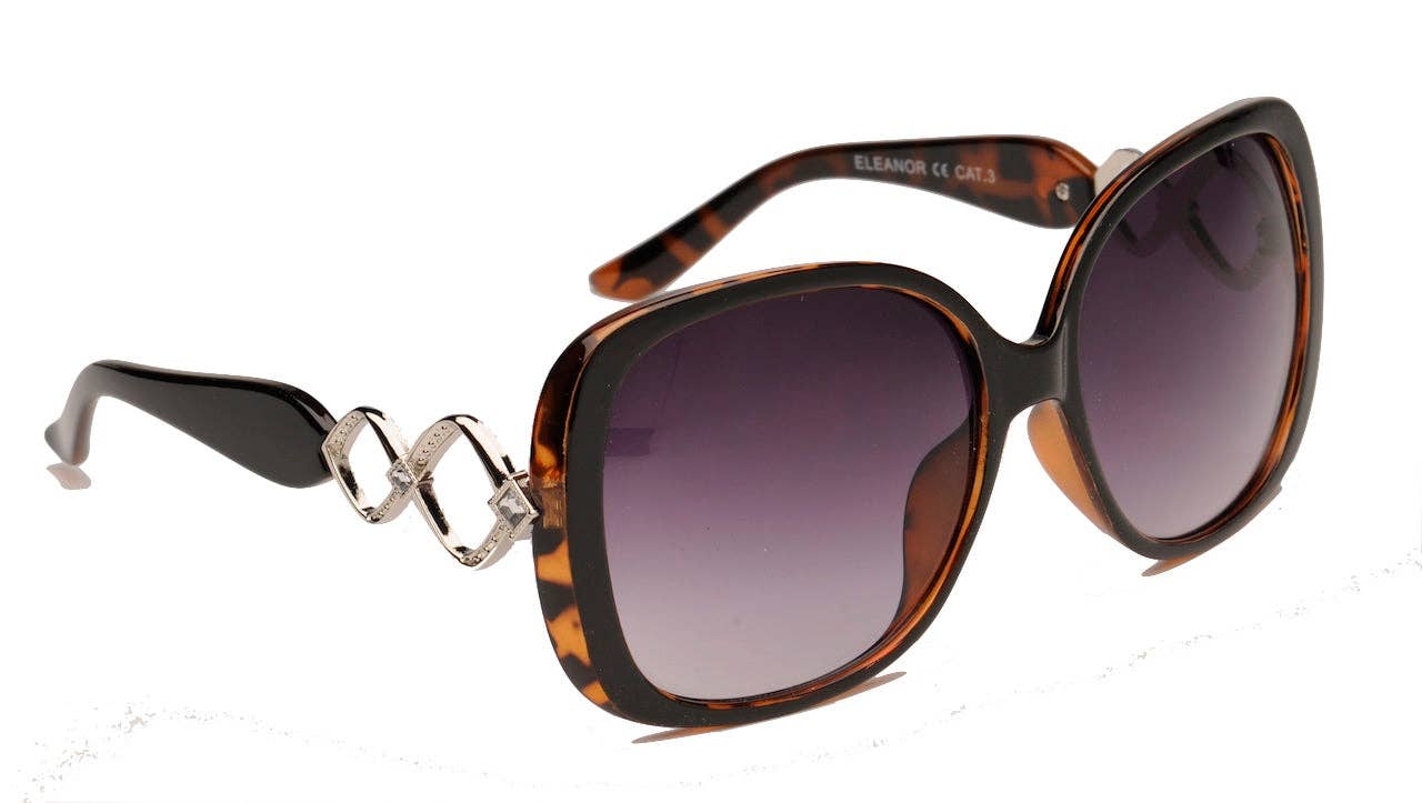 Eleanor - Ladies Fashion Sunglasses- Black or Brown