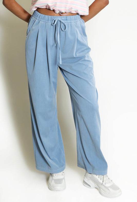 Blake Blue Casual Elasticated Trouser