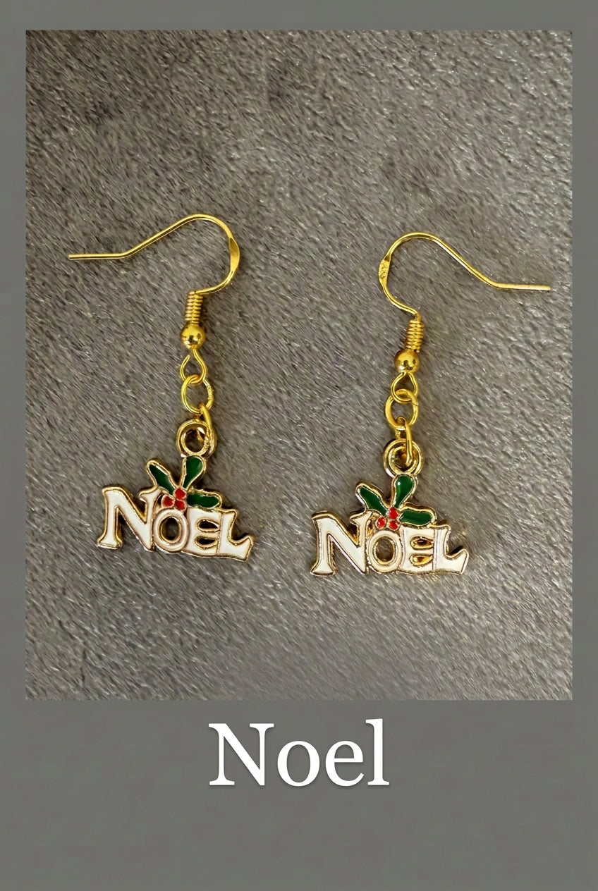 Christmas Dangle Drop Earrings