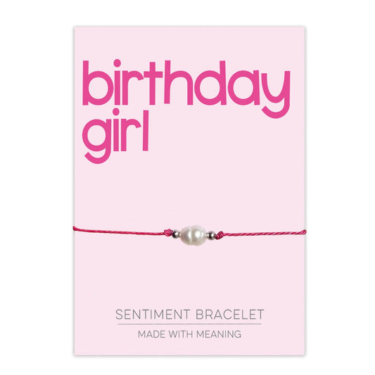 Birthday Girl Sentiment Bracelet