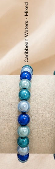 Multicoloured Miracle Bead 3D Illuminating  Elasticated Bracelet