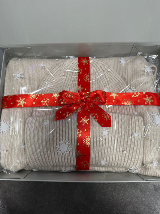 Beanie Hat and Scarf Set in Gift Box