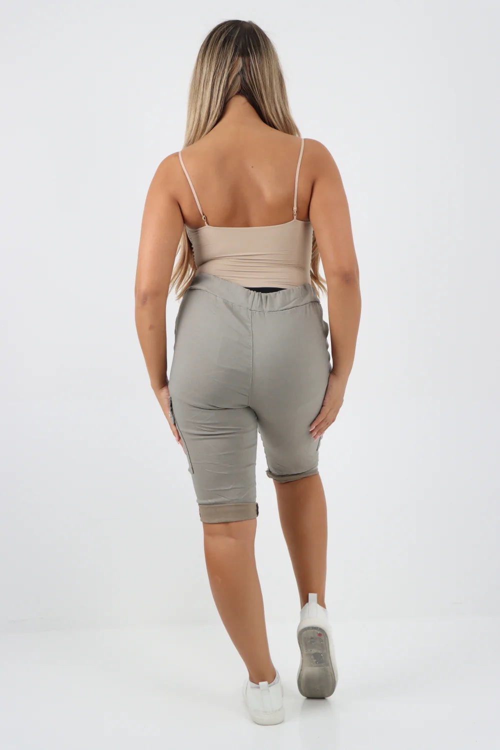 Italian Cargo Pockets Drawstring Magic Shorts