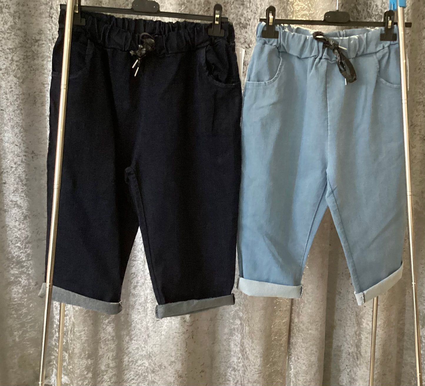 Italian Denim Look Stretch Magic Shorts