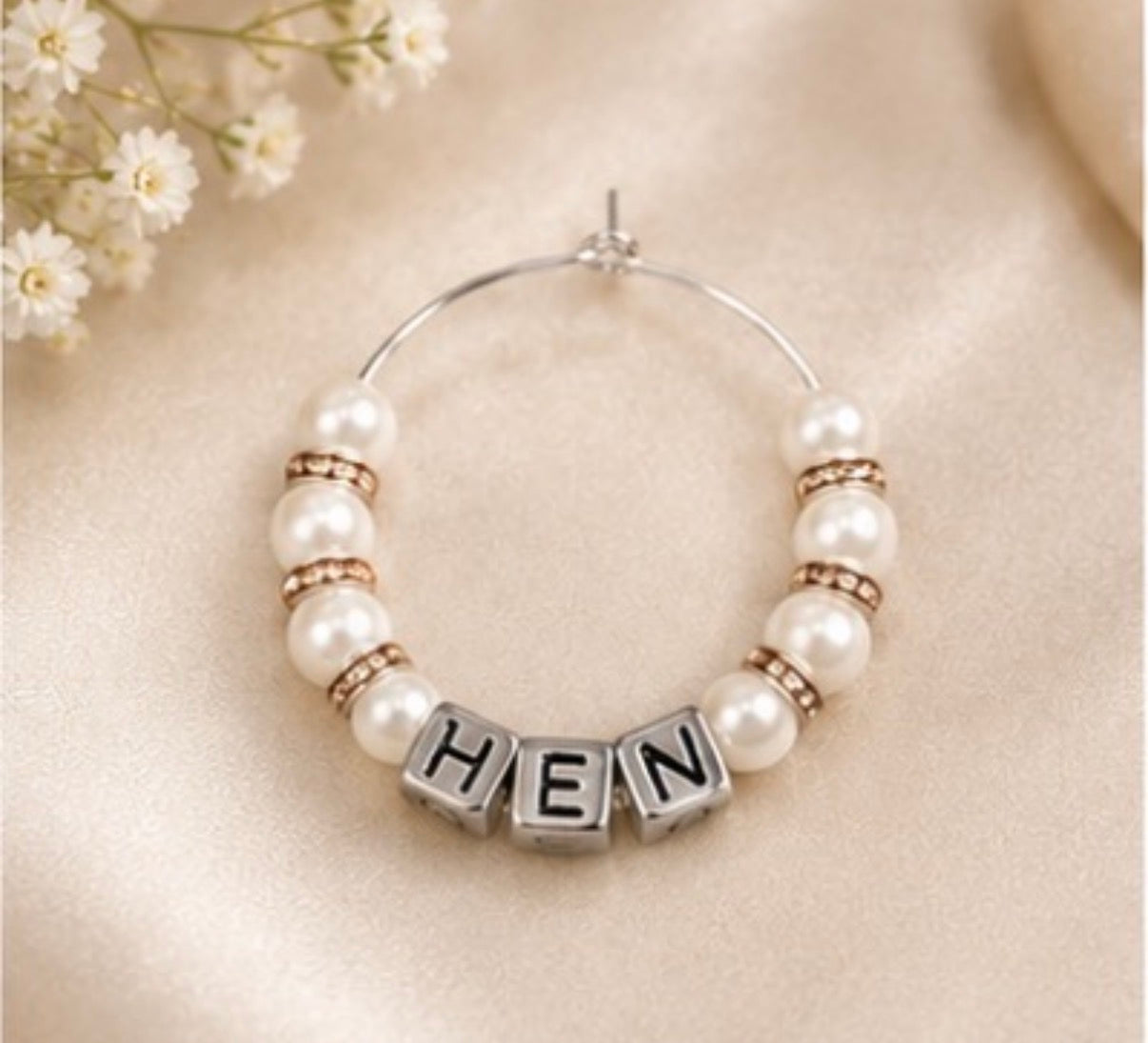 Personalised Wine Glass Charms