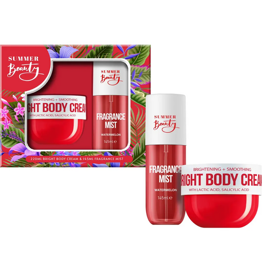 Summer Beauty Watermelon Duo Gift Set (220ml Body Cream + 145ml Fragrance Body Mist)