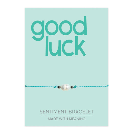 Good Luck Sentiment Bracelet