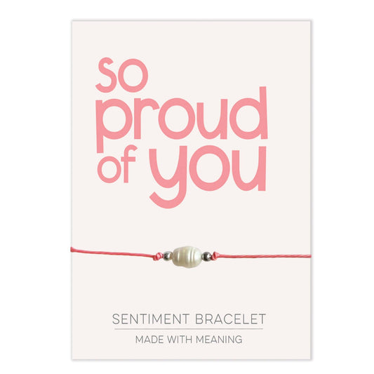 So Proud of You Sentiment Bracelet
