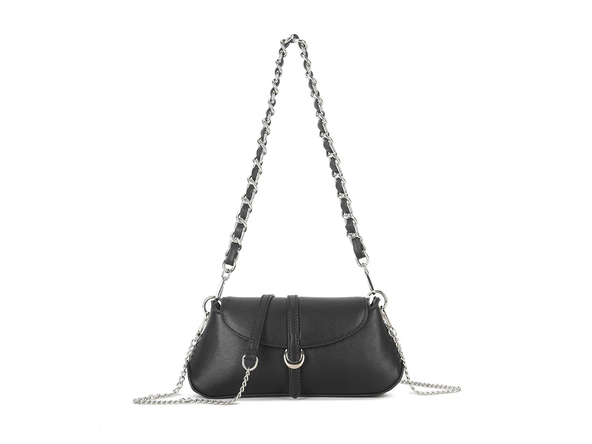 Small Shoulder Bag with Chain Detail Strap