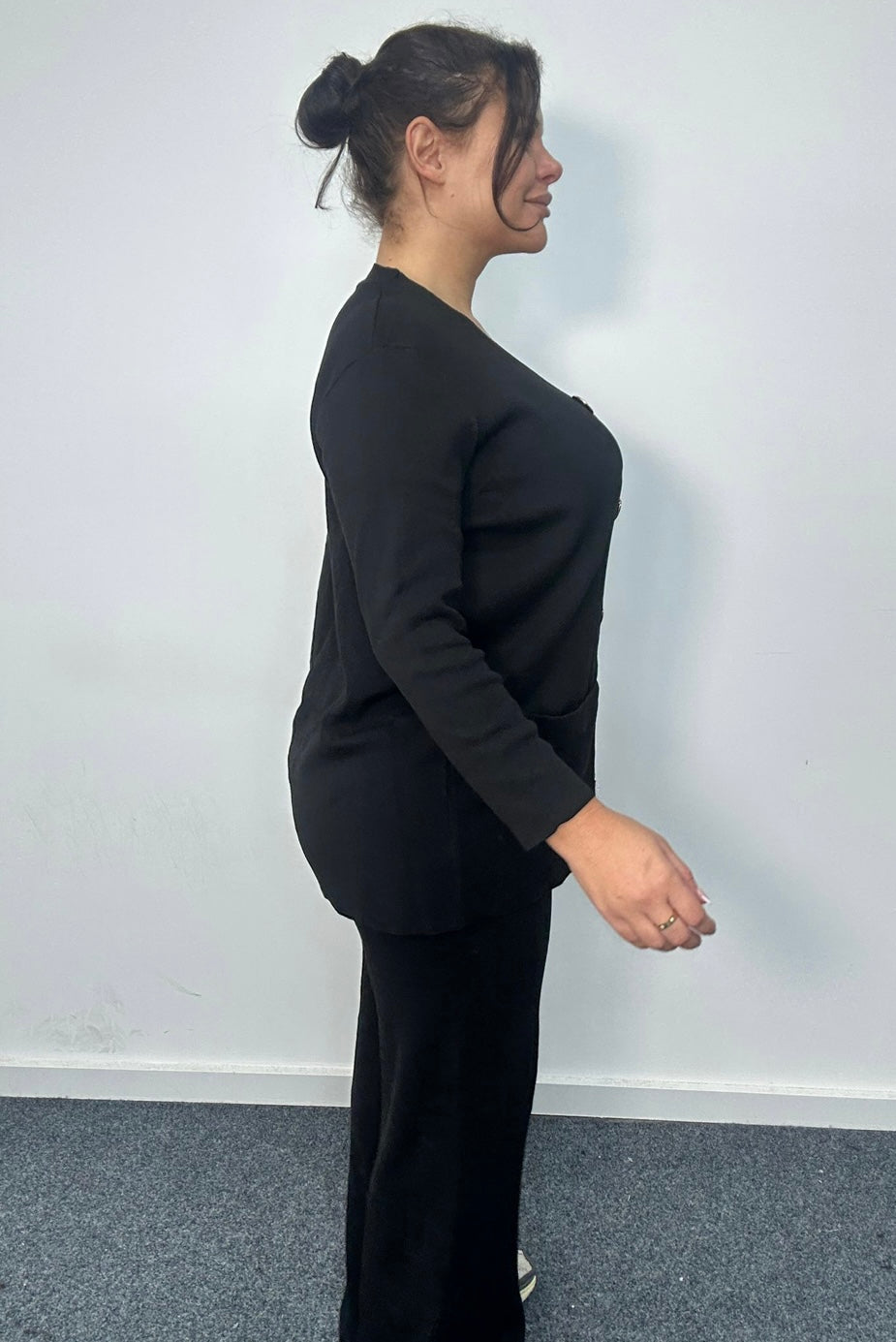 Plus Size Button Front Two Piece Co-Ord Lounge Set