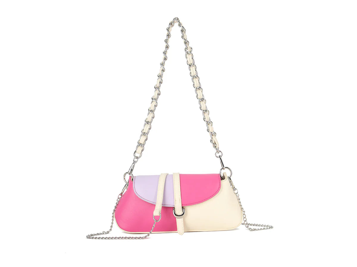 Small Shoulder Bag with Chain Detail Strap
