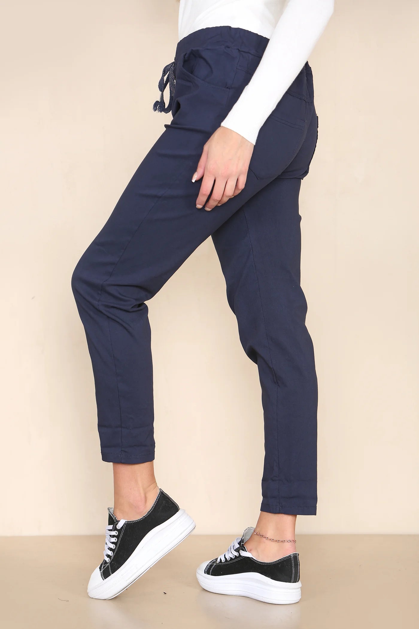 Plain Bi-Stretch Magic Trousers