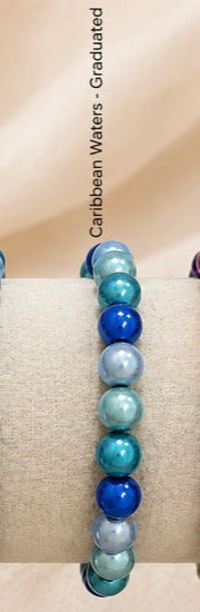 Multicoloured Miracle Bead 3D Illuminating  Elasticated Bracelet