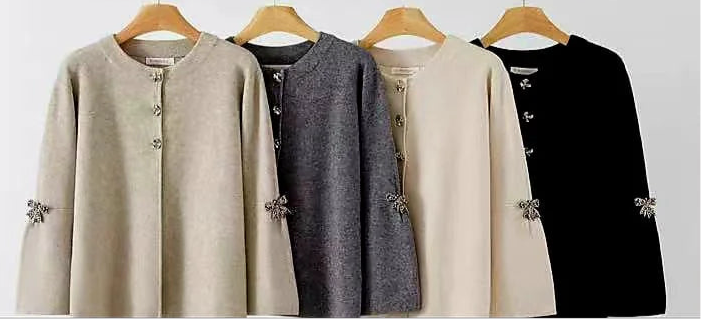 Crystal Bow Cardigan