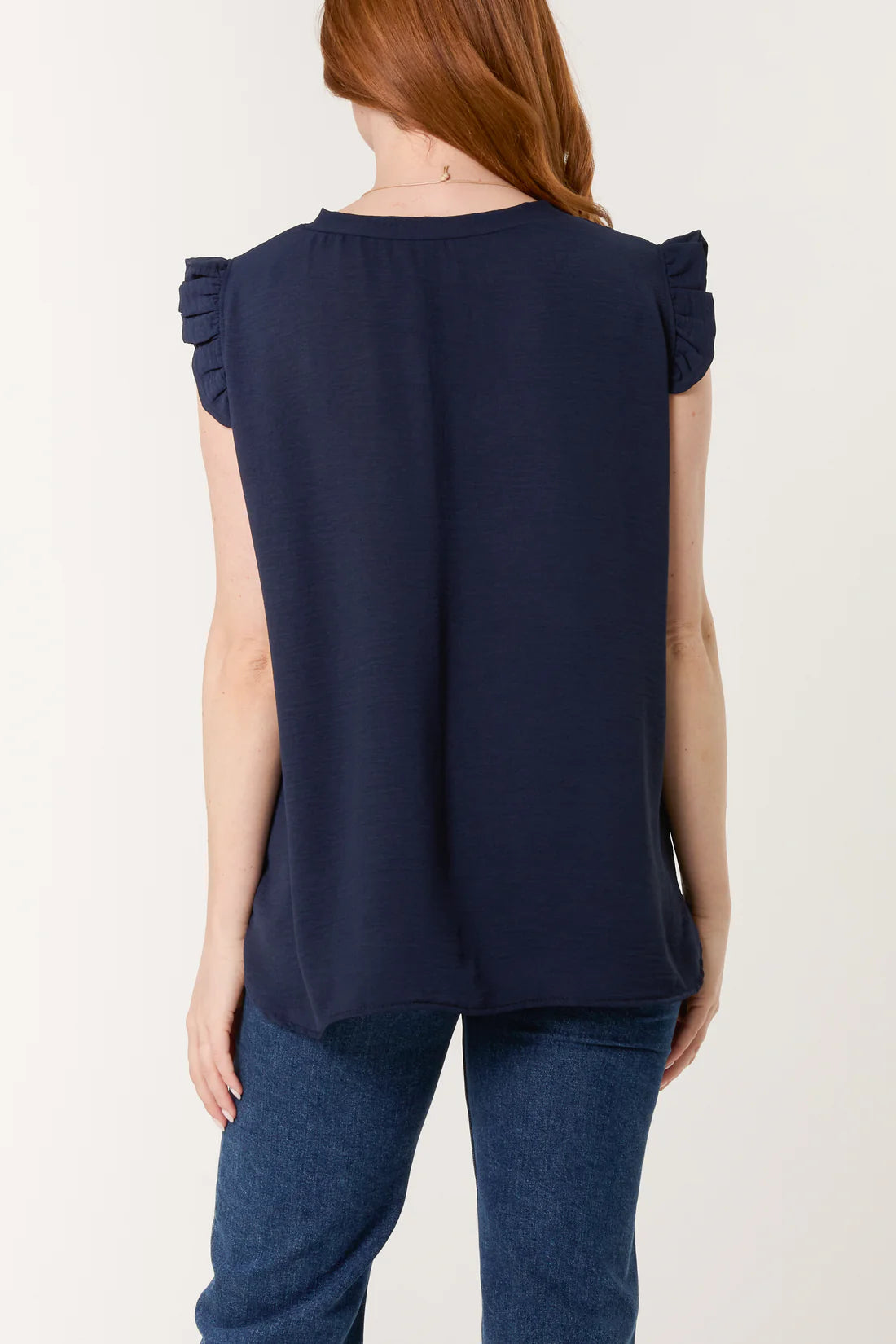 Necklace Frill Sleeve Top