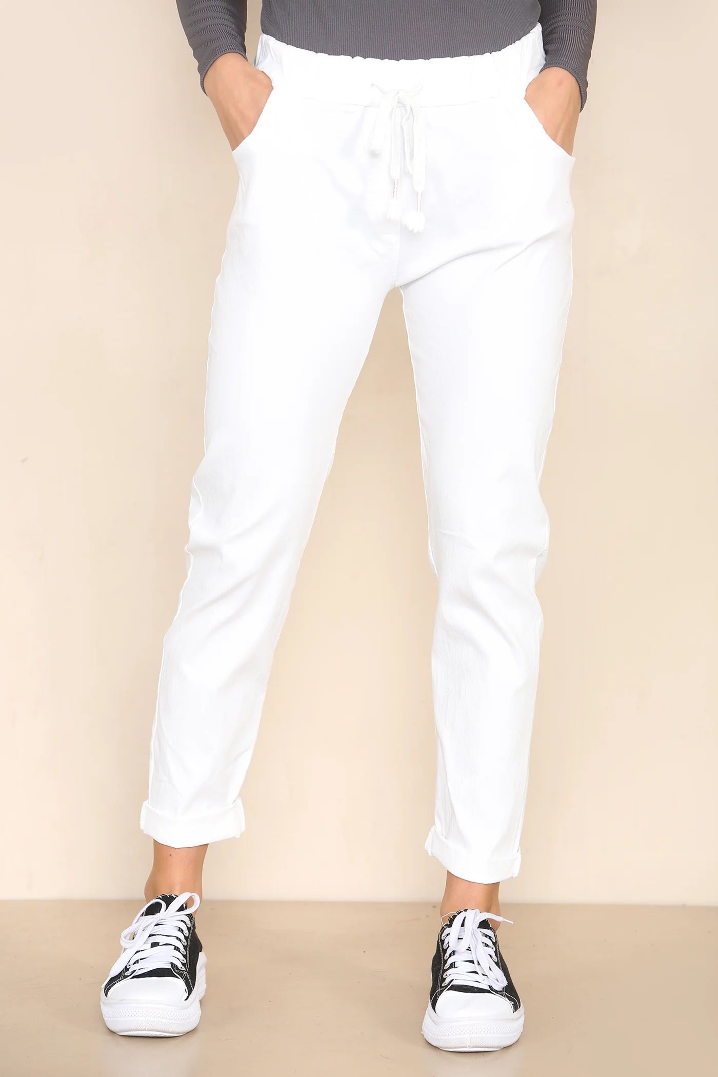 Plain Bi-Stretch Magic Trousers