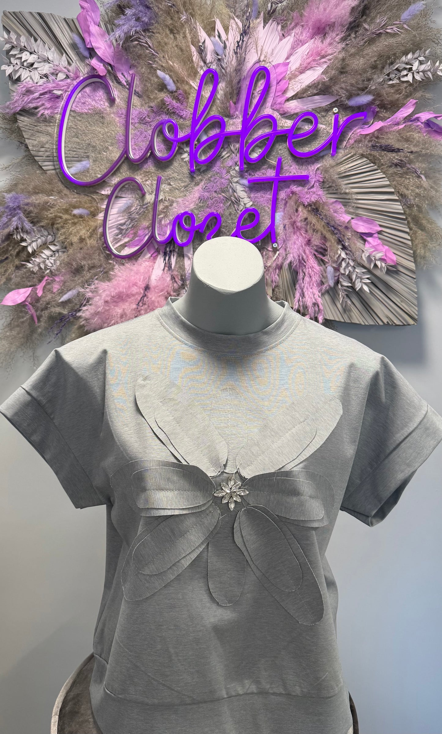 Cotton Crystal Cut Daisy Top