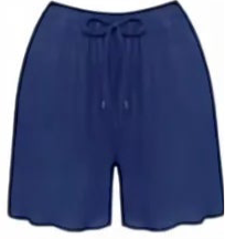 Plain Plisse Shorts