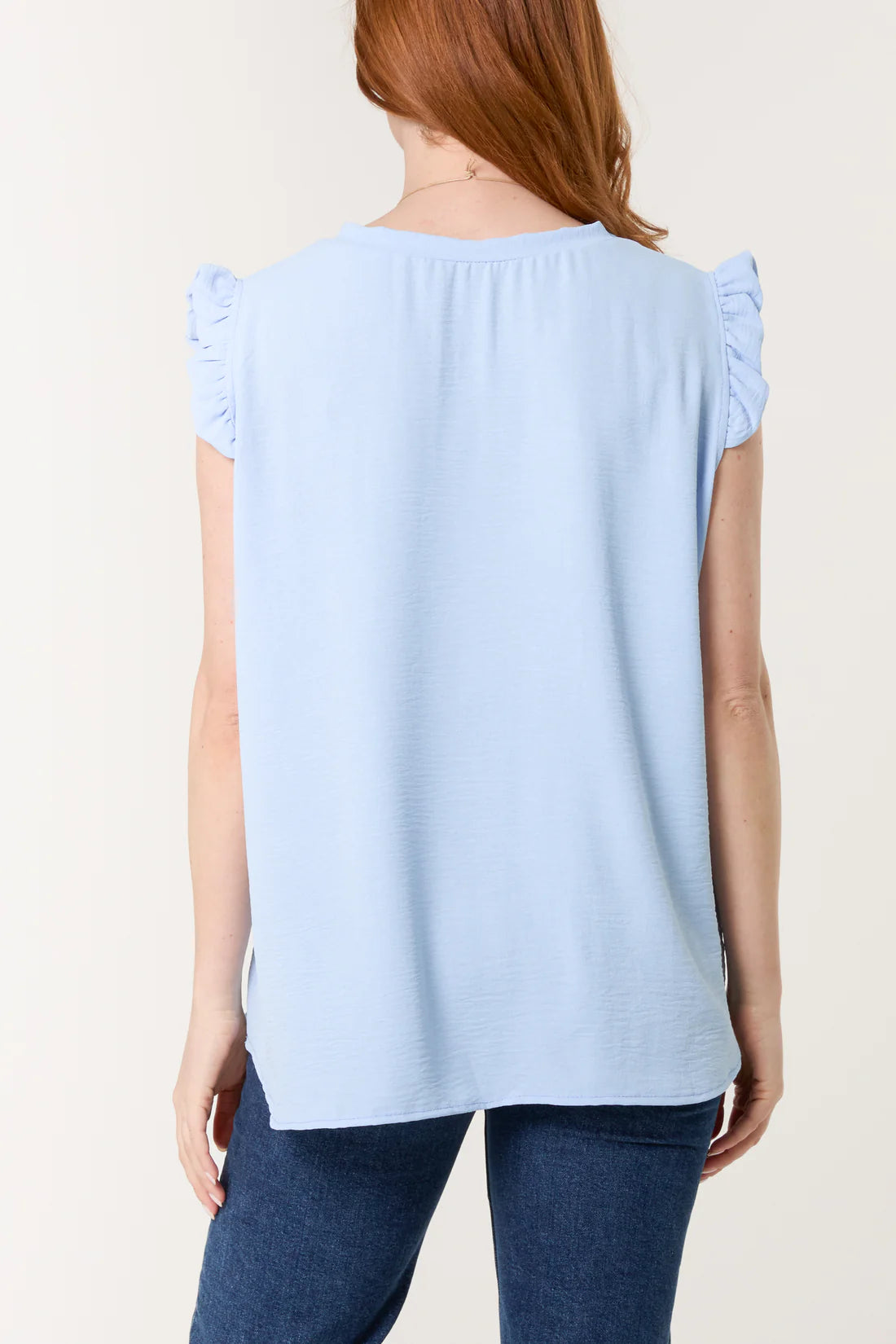 Necklace Frill Sleeve Top