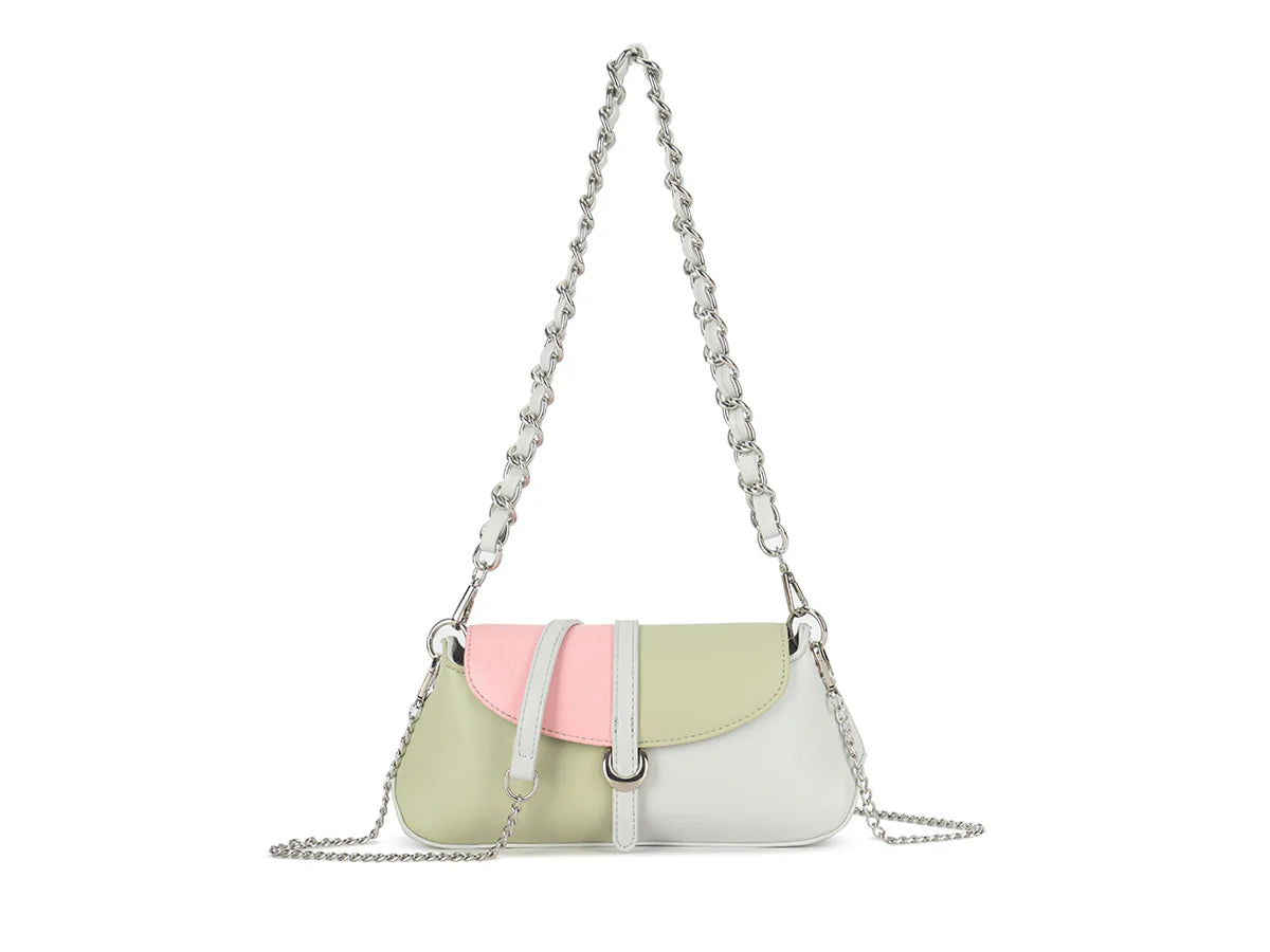 Small Shoulder Bag with Chain Detail Strap