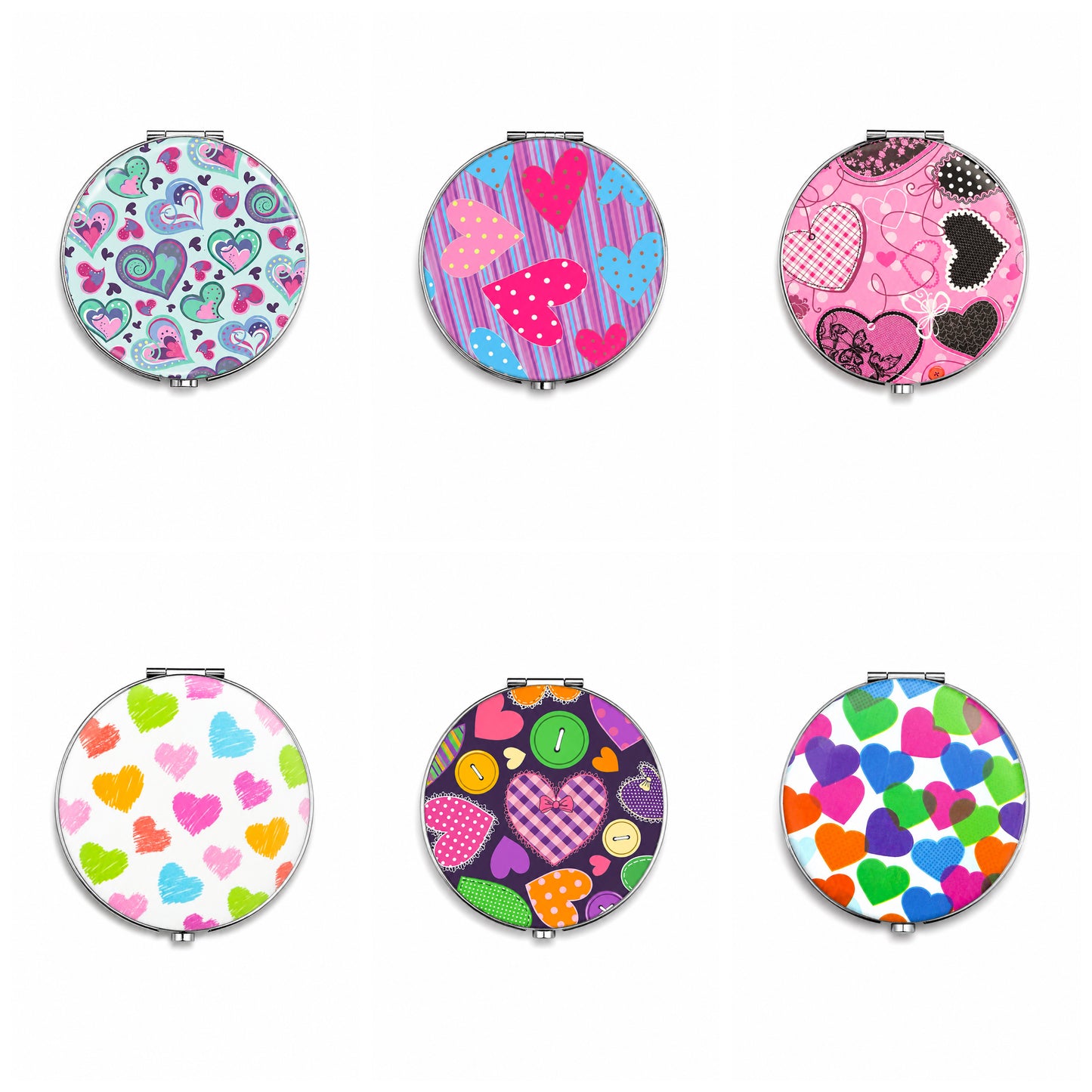 Miss Milly Heart Compact Mirror