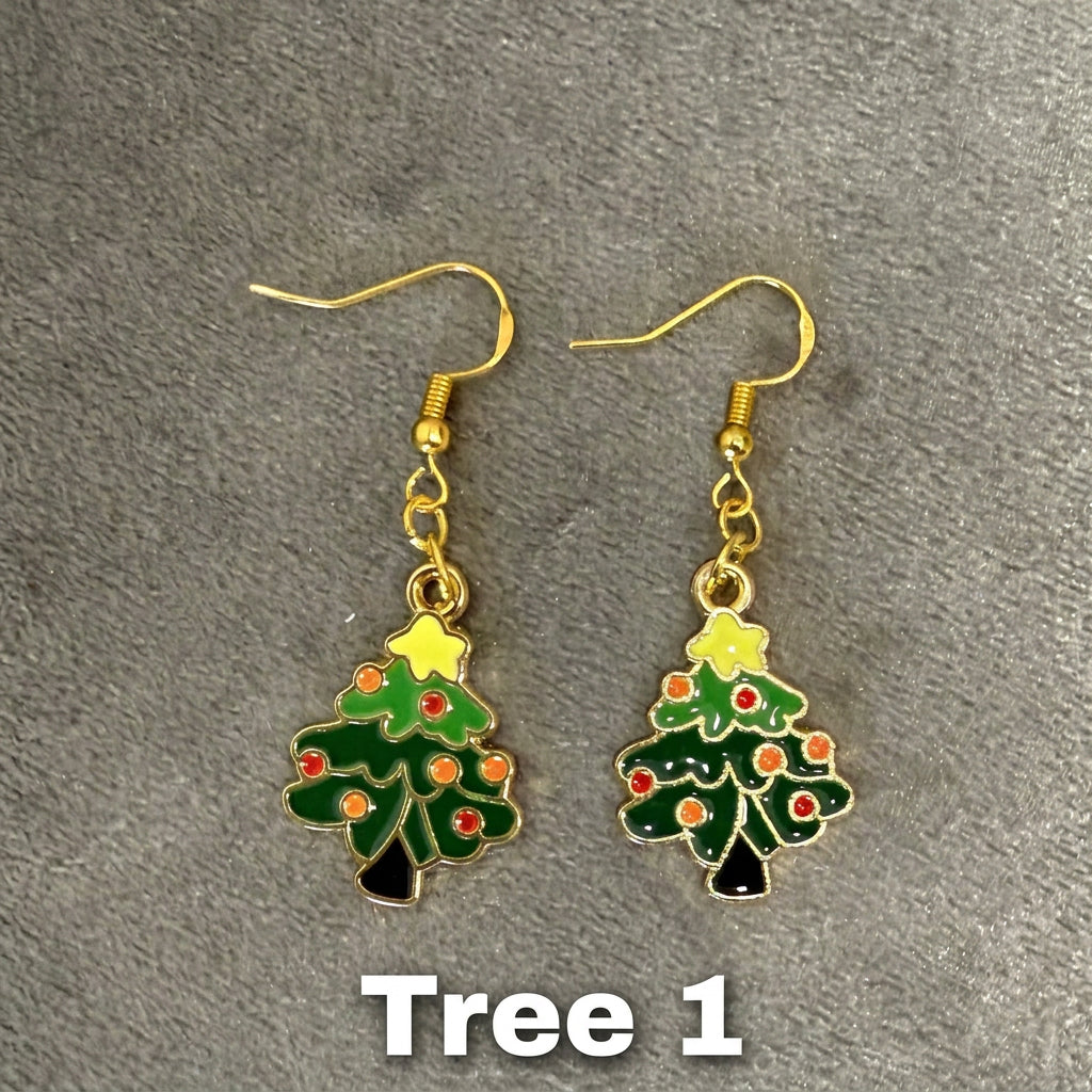 Christmas Dangle Drop Earrings