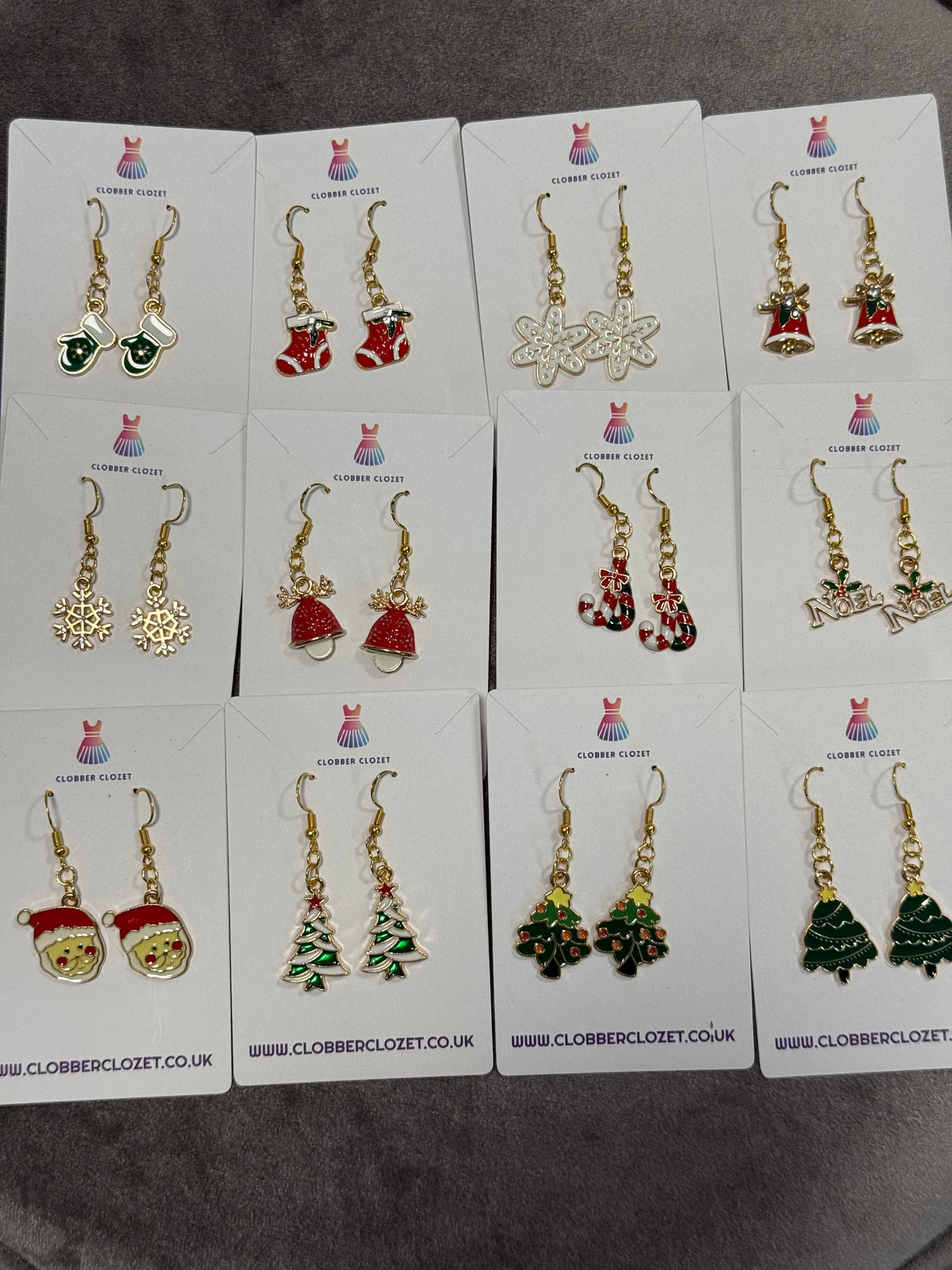 Christmas Dangle Drop Earrings