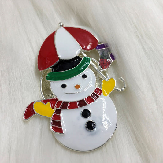Snowman Magnetic Brooch