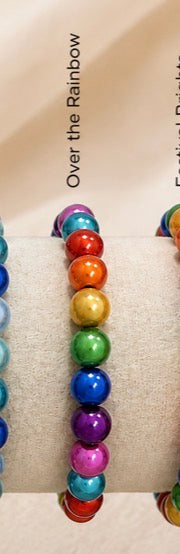 Multicoloured Miracle Bead 3D Illuminating  Elasticated Bracelet