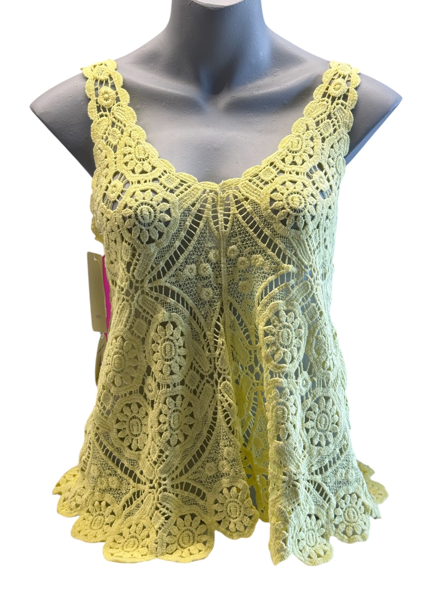 Chloe Sleeveless Coloured Crochet Top