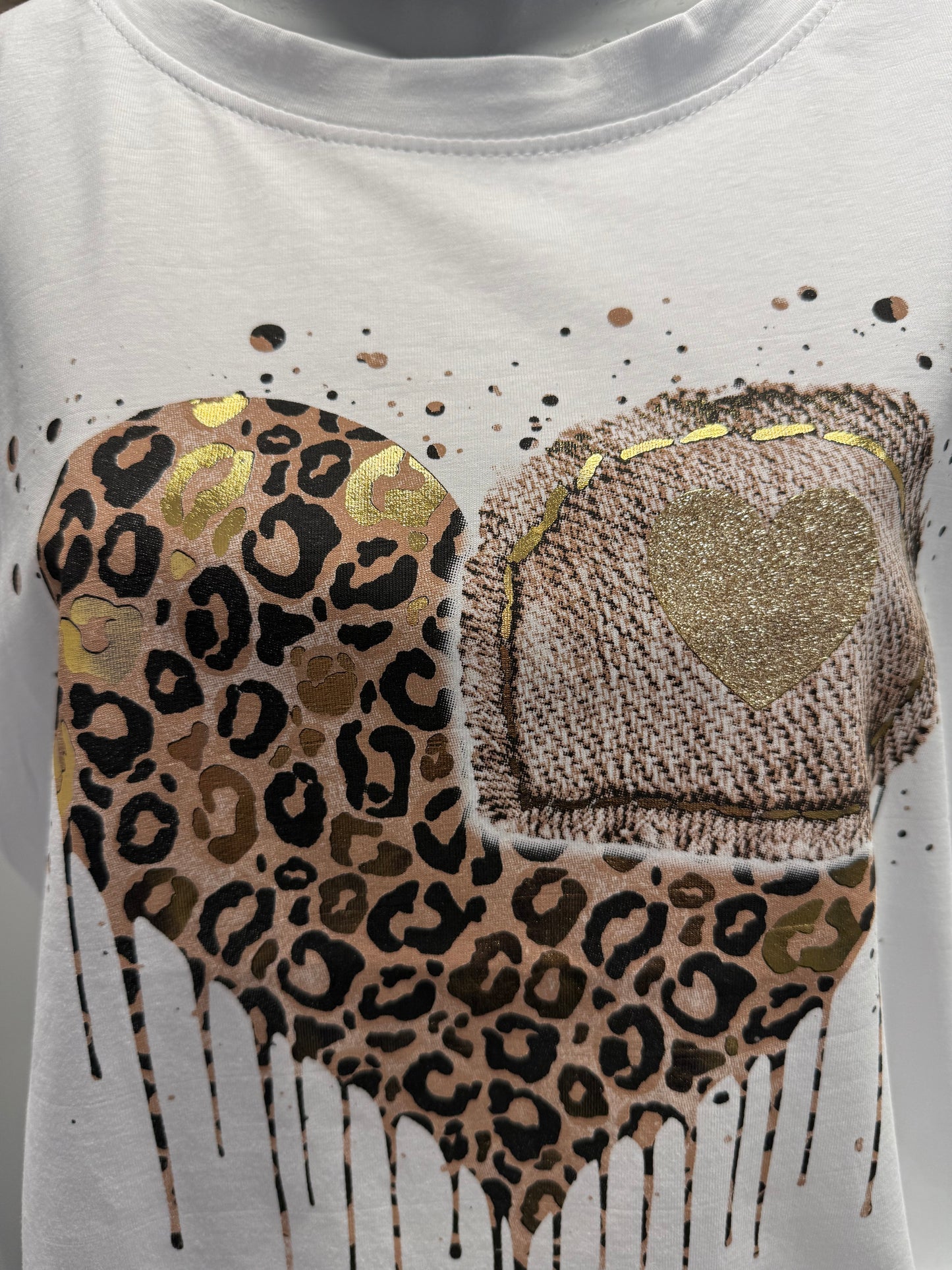Melting Heart Cotton T-shirt Top