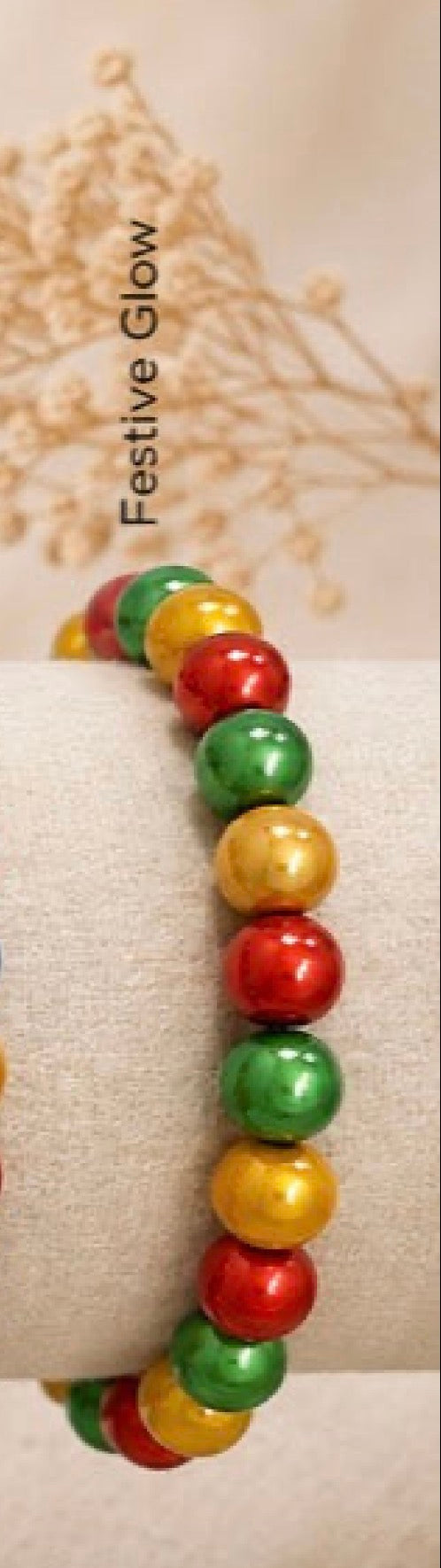 Multicoloured Miracle Bead 3D Illuminating  Elasticated Bracelet