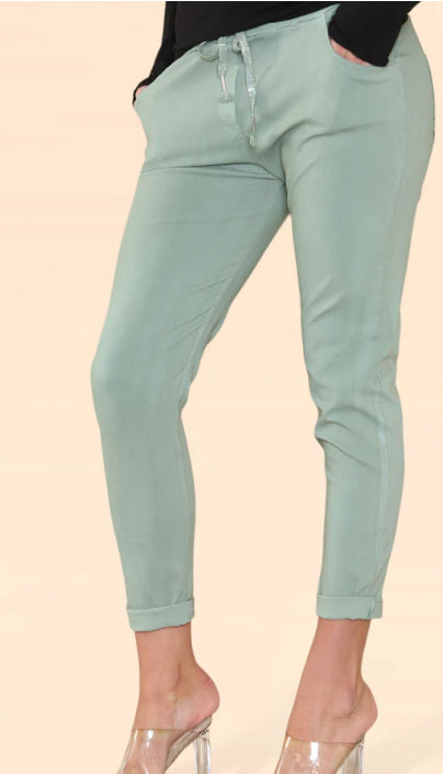 Plain Bi-Stretch Magic Trousers