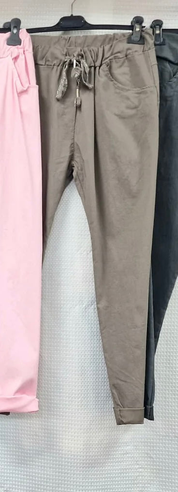 Plain Bi-Stretch Magic Trousers