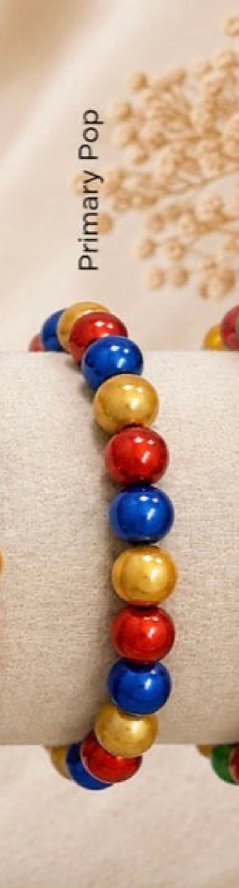 Multicoloured Miracle Bead 3D Illuminating  Elasticated Bracelet