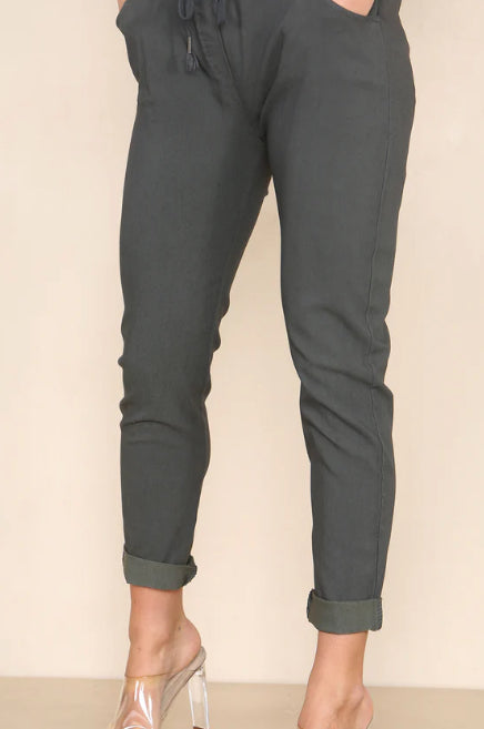 Plain Bi-Stretch Magic Trousers