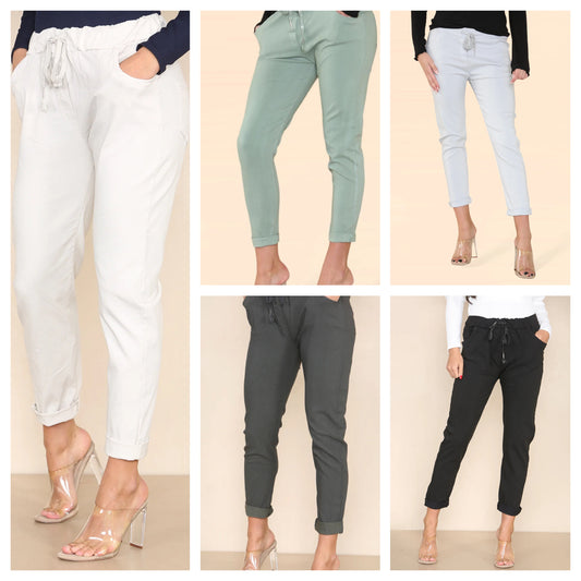 Plain Bi-Stretch Magic Trousers