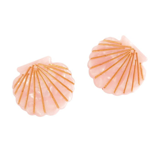 Mini Hair Claws Pair Shell Lilac