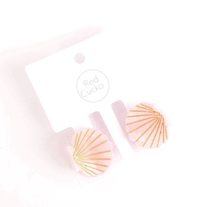 Mini Hair Claws Pair Shell Lilac