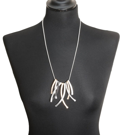 Jess & Lou Mixed Metal Abstract Branches Choker Necklace