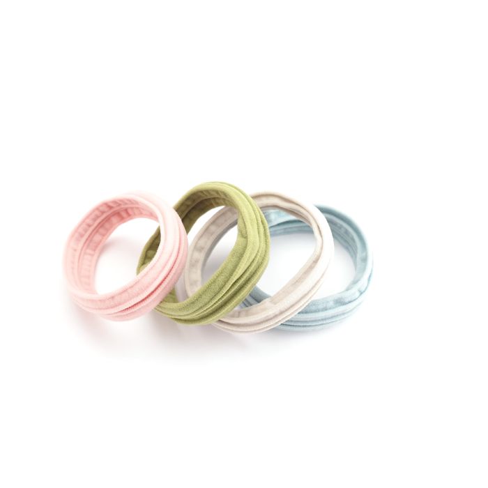 Pastel Set Elastic Hair Ties Pack Of 4