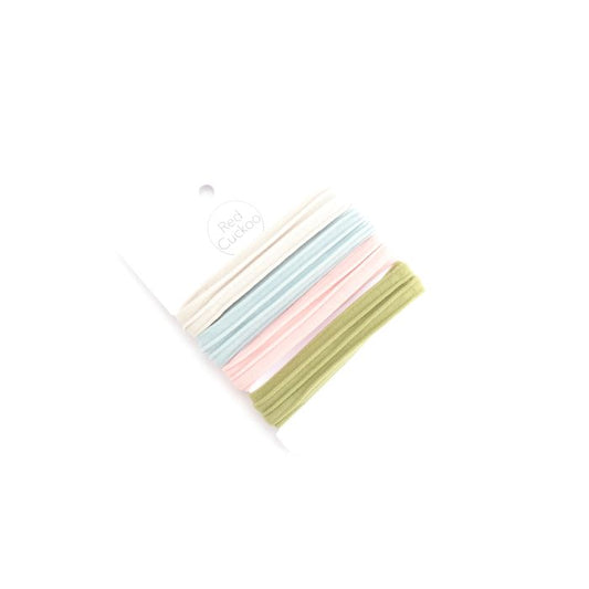 Pastel Set Elastic Hair Ties Pack Of 4