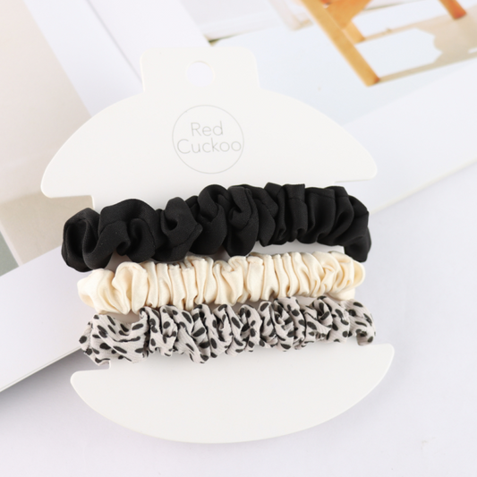 Pack of 3 Skinny Scrunchies Natural