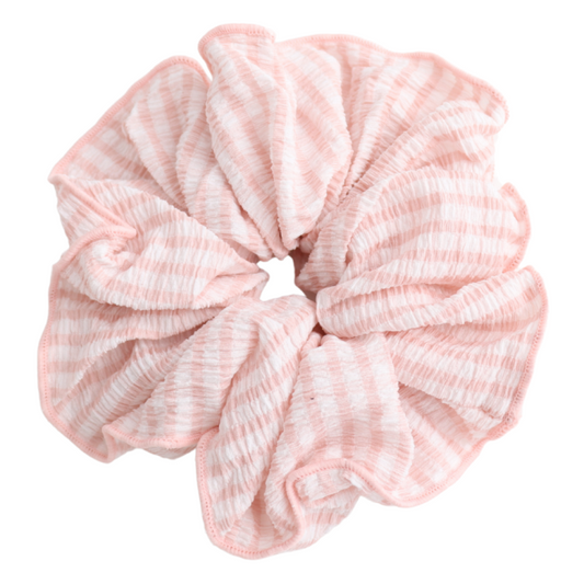 Pink Stripes Hair Scrunchie